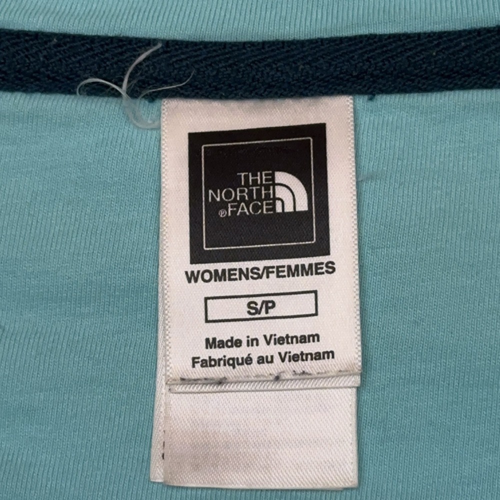 The North Face Moncada Quilted Jacket Women's Small Teal Zip Pockets A8P7 - Picture 3 of 9